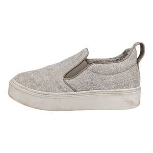 Aquatalia Lida Beige Tan Taupe Neutral Textured Slip On Sneakers Shoes Size 9.5